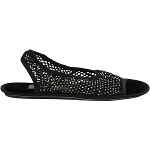 Ferragamo tFK fB[X Xj[J[ yFerragamo Anio Crystal Embellished Slingback Sandals Black (Women's)z TCY US_7(24.0cm) Black