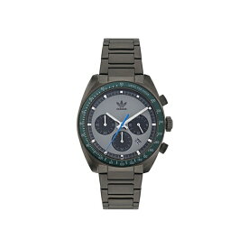 アディダス レディース 腕時計 アクセサリー Unisex Three Hand Edition One Chrono Gunmetal Gray Stainless Steel Bracelet Watch 40mm Gunmetal Gray