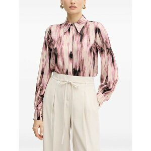 �V���r�A���q�[�` ���f�B�[�X �V���c �g�b�v�X Button-cuff shirt Pink
