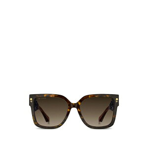 �G�g�� ���f�B�[�X �T���O���X���A�C�E�F�A �A�N�Z�T���[ Floral-detail sunglasses Brown