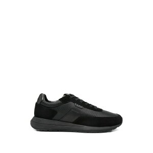 �{�X �����Y �X�j�[�J�[ �V���[�Y Panelled trainers Black