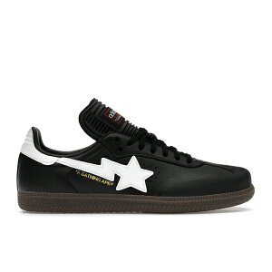 adidas �A�f�B�_�X �����Y �X�j�[�J�[ �yadidas Samba Bape Black White Gum�z �T�C�Y US_M_13.5 Black/White/Gum
