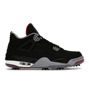 Jordan �W���[�_�� �����Y �X�j�[�J�[ �yJordan 4 Retro Golf Bred�z �T�C�Y US_7(25.0cm) Black/Fire Red-Cement Grey-White