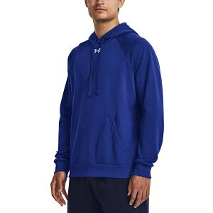 A_[A[}[ Y p[J[EXEFbgVc AE^[ Men's Rival Logo Embroidered Fleece Hoodie Royal / Wht