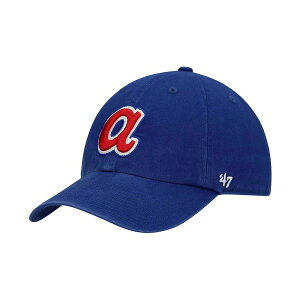 47�u�����h �����Y �X�q �A�N�Z�T���[ Men's Royal Atlanta Braves 1972 Logo Cooperstown Collection Clean Up Adjustable Hat Royal