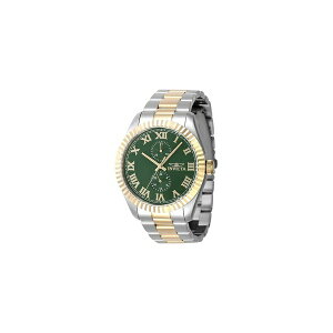 �C���r�N�^ �����Y �r���v �A�N�Z�T���[ Men's 47427 Specialty Quartz Multifunction Green Dial Watch Silver