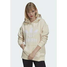 アディダスオリジナルス レディース パーカー・スウェットシャツ アウター ADICOLOR TREFOIL - Hoodie - white