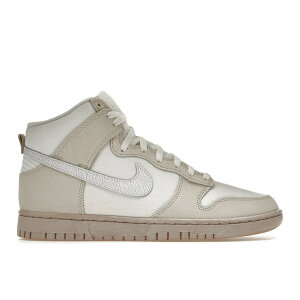 Nike �i�C�L �����Y �X�j�[�J�[ �yNike Dunk High Retro PRM Cracked Leather Swoosh�z �T�C�Y US_7(25.0cm) Summit White/White/Phantom/Pink Oxford