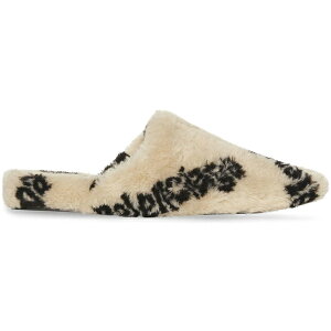 Balenciaga oVAK Y Xj[J[ yBalenciaga All Over Logo Mule Biege Teddyz TCY US_9(27.0cm) Beige/Black