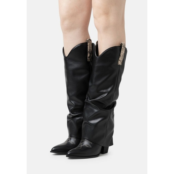 スティーブ マデン レディース ブーツ シューズ LASSY - High heeled boots - black/tanのサムネイル