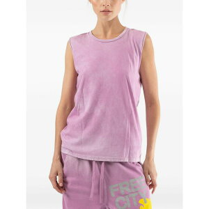 �t���[�V�e�B ���f�B�[�X �J�b�g�\�[ �g�b�v�X Free city graphic-print top Purple