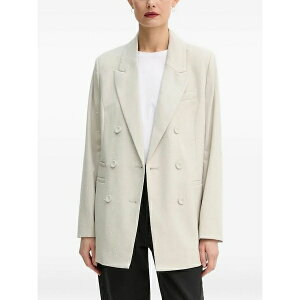 �u�����X�o�U�[ ���f�B�[�X �W���P�b�g���u���]�� �A�E�^�[ Embellished double-breasted blazer Neutrals