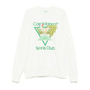 �J�T�u�����J ���f�B�[�X �j�b�g&�Z�[�^�[ �A�E�^�[ Tennis club icon printed sweatshirt Neutrals