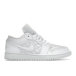 Jordan �W���[�_�� ���f�B�[�X �X�j�[�J�[ �yAir Jordan 1 Low Quilted White (Women's)�z �T�C�Y US_W_11.5 White/White/White