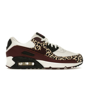 Nike �i�C�L ���f�B�[�X �X�j�[�J�[ �yNike Air Max 90 Leopard Burgundy (Women's)�z �T�C�Y US_W_11.5 Sail/Burgundy Crush/Velvet Brown