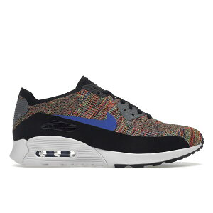 Nike �i�C�L ���f�B�[�X �X�j�[�J�[ �yNike Air Max 90 Ultra 2.0 Flyknit Black Medium Blue Cool Grey (Women's)�z �T�C�Y US_6.5(23.5cm) Black/Medium Blue/Cool Grey