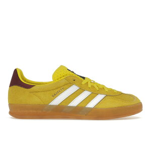 adidas �A�f�B�_�X ���f�B�[�X �X�j�[�J�[ �yadidas Gazelle Indoor Bright Yellow Collegiate Burgundy (Women's)�z �T�C�Y US_9(26.0cm) Bright Yellow/Cloud White/Collegiate Burgundy