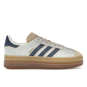 adidas �A�f�B�_�X ���f�B�[�X �X�j�[�J�[ �yadidas Gazelle Bold Cream Night Indigo (Women's)�z �T�C�Y US_6(23.0cm) Cream White/Night Indigo