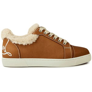 Christian Louboutin �N���X�`���� ���u�^�� ���f�B�[�X �X�j�[�J�[ �yChristian Louboutin Fun Vieira Flat Sherling Terra (Womens)�z �T�C�Y EU_38(24cm) Terra