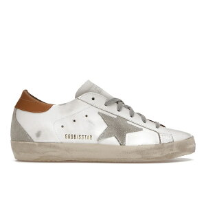 Golden Goose �S�[���f���O�[�X ���f�B�[�X �X�j�[�J�[ �yGolden Goose Super-Star White Vacchetta Tan Grey Suede Patch (Women's)�z �T�C�Y US_7(24.0cm) White/Vacchetta/Grey