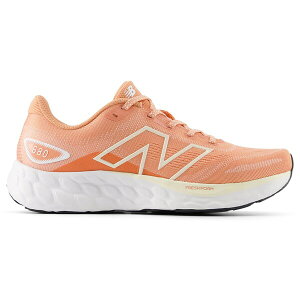 New Balance j[oX fB[X Xj[J[ yNew Balance Fresh Foam 680v8 Peach Nectar White Permafrost (Women's)z TCY US_W_11 Peach Nectar/White/Permafrost