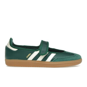 adidas �A�f�B�_�X ���f�B�[�X �X�j�[�J�[ �yadidas Samba Jane Green White Gum (Women's)�z �T�C�Y US_W_10.5 Collegiate Green/Gum 3/Cream White