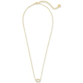 ケンドラスコット レディース ネックレス・チョーカー・ペンダントトップ アクセサリー 14k Gold-Plated Cubic Zirconia & Mother-of-Pearl Pendant Necklace, 15" + 2" extender Ivory Mop