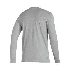 アディダス レディース Tシャツ トップス Men's Heather Gray Manchester United Dassler Long Sleeve T-shirt Heather Gray