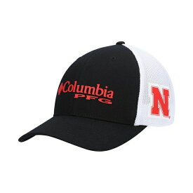 コロンビア レディース 帽子 アクセサリー Men's Black Nebraska Huskers PFG Logo Snapback Hat Black