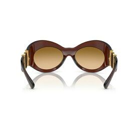 ヴェルサーチ レディース サングラス＆アイウェア アクセサリー Women's Sunglasses, Gradient VE4462 Transparent Brown