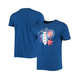 ニューエラ レディース Tシャツ トップス Men's Royal Chicago Cubs City Cluster T-shirt Royal