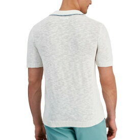 クラブルーム メンズ ニット&セーター アウター Men's Luxury Sweater Short-Sleeve Polo Shirt, Created for Macy's Winter Ivory