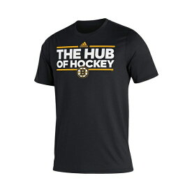 アディダス レディース Tシャツ トップス Men's Black Boston Bruins Dassler Creator T-shirt Black