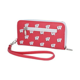 エーグルウィング レディース 財布 アクセサリー Women's Wisconsin Badgers Zip-Around Wristlet Wallet Red