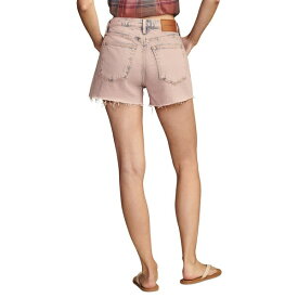 ラッキーブランド レディース カジュアルパンツ ボトムス Women's Cut-Hem High-Rise Denim Mom Shorts Pink Lady