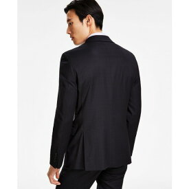 ダナ キャラン ニューヨーク メンズ ジャケット＆ブルゾン アウター Men's Modern-Fit Stretch Suit Jacket Black Plaid