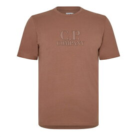 【送料無料】 シーピーカンパニー メンズ Tシャツ トップス Cp 30/1 Jersey Emb L Sn34 Cedar Wood 476