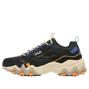 FILA �t�B�� �����Y �X�j�[�J�[ �yFILA Oakment TR Low Top Running Shoes Black/Blue 1JM00801D_042�z �T�C�Y US_5(23.0cm)