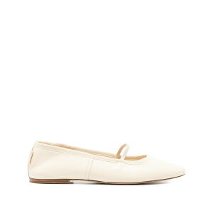 �A�[�y�[�Z�[ ���f�B�[�X �T���_�� �V���[�Y Swan leather pointed-toe flats Neutrals