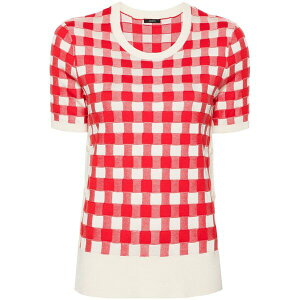 �W���Z�t ���f�B�[�X �j�b�g&�Z�[�^�[ �A�E�^�[ Vichy checked jumper Neutrals