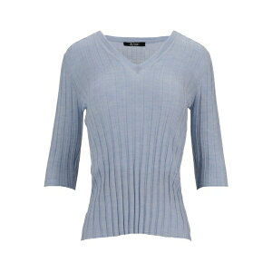 �� ���[�Y ���f�B�[�X T�V���c �g�b�v�X V-neck ribbed top Grey