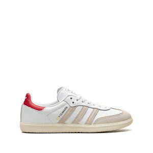 �A�f�B�_�X �����Y �X�j�[�J�[ �V���[�Y Samba kith classics program white red sneakers White