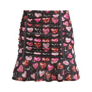 �t���[�f���}�[�� ���f�B�[�X �X�J�[�g �{�g���X Heart-print mini skirt Black