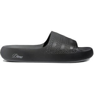 adidas �A�f�B�_�X ���f�B�[�X �X�j�[�J�[ �yadidas Ayoon Slides Dime Core Black�z �T�C�Y US_9(26cm) Core Black/Vista Grey/Gold Metallic