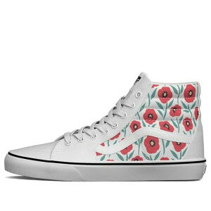 Vans �o���Y �����Y �X�j�[�J�[ �yVans Flowers Sk8-hi Sneakers Multicolor White VN0A5HXV891�z �T�C�Y US_6.5(24.5cm)