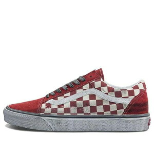Vans �o���Y �����Y �X�j�[�J�[ �yVans Old Skool Stressed 'Check Red White' VN0007NTY52�z �T�C�Y US_6.5(24.5cm)