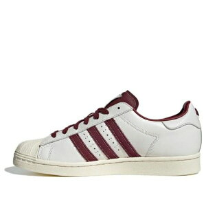 adidas �A�f�B�_�X �����Y �X�j�[�J�[ �yadidas Superstar 'Off White Maroon' IF1781�z �T�C�Y US_5(23.0cm)