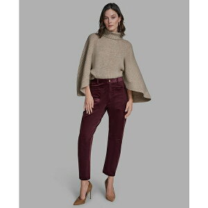 �r�[�V�r�[�W�[ ���f�B�[�X �J�W���A���p���c �{�g���X Women's Velvet Barrel Mid Rise Dropped Crotch Pants Crimson Velvet