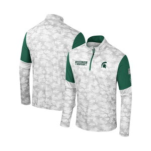 RVA Y p[J[EXEFbgVc AE^[ Men's Camo Michigan State Spartans OHT Military Appreciation Tomahawk Quarter-Zip Windshirt Camo