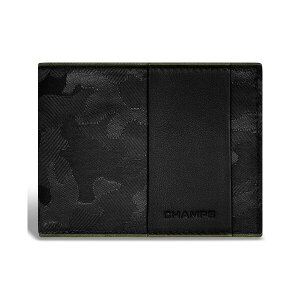 `vX Y z ANZT[ Men's Camo Collection Leather Top Wing Wallet Black